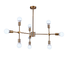 Люстра на штанге Natali Kovaltseva LOFT LUX 75130/6C GOLD