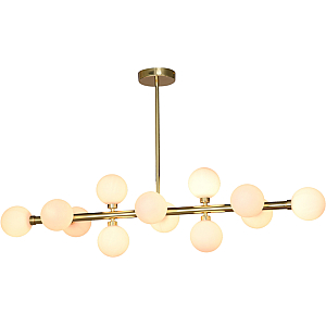 Люстра на штанге iLamp Golden 712P/12 GL-WH
