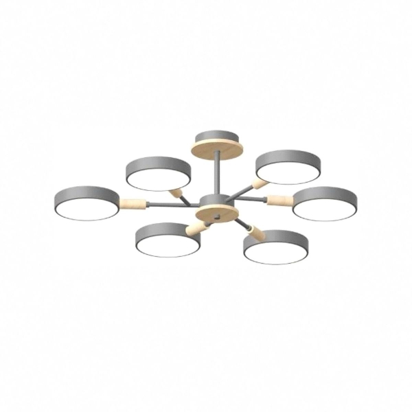 Люстра на штанге LED4U L3218-740 GR Люстра на штанге LED4U L3218-740 GR