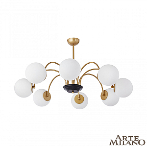 Люстра на штанге Arte Milano Napoli 312066/D940/8 BS/BK