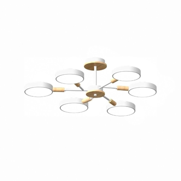 Люстра на штанге LED4U L3218-740 WH Люстра на штанге LED4U L3218-740 WH