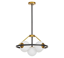 Подвесная люстра Lumina Deco Donzano LDP 8034-5 BK+WT
