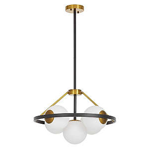 Подвесная люстра Lumina Deco Donzano LDP 8034-5 BK+WT
