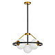 Подвесная люстра Lumina Deco Donzano LDP 8034-5 BK+WT