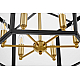 Подвесная люстра Lumina Deco Lorton LDP 1142-6 BK+MD