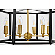 Подвесная люстра Lumina Deco Lorton LDP 1142-6 BK+MD