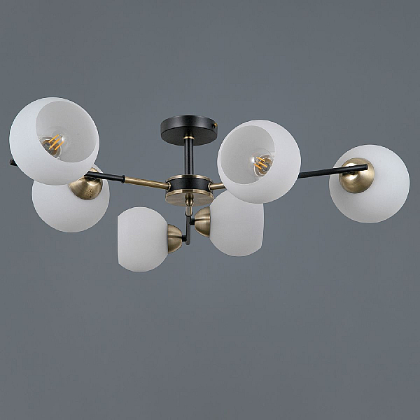 Потолочный светильник ILLUMICO IL0469-6CSQ-24 BK AB LIBRA