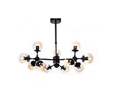 Люстра на штанге Lumina Deco Zodiak LDP 160-12 BK+TEA