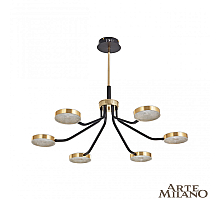 Люстра на штанге Arte Milano Ferrara 276079/6 BK/GD
