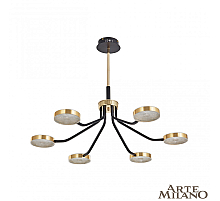 Люстра на штанге Arte Milano Ferrara 276079/6 BK/GD