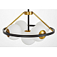 Подвесная люстра Lumina Deco Donzano LDP 8034-5 BK+WT