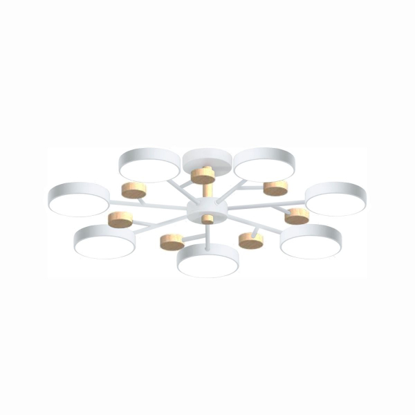 Люстра на штанге LED4U L3205-800 WH Люстра на штанге LED4U L3205-800 WH