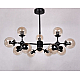 Люстра на штанге Lumina Deco Zodiak LDP 160-12 BK+TEA