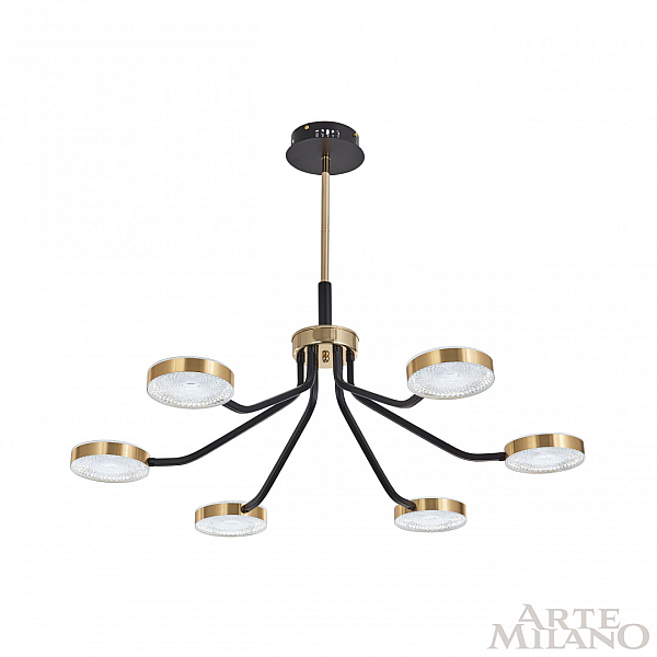 Люстра на штанге Arte Milano Ferrara 276079/6 BK/GD