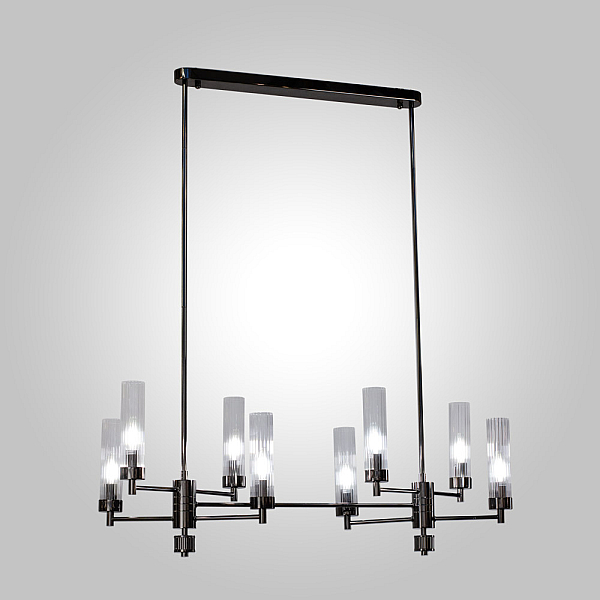 Люстра на штанге AM Group INDIGO SPL8 PEARL BLACK