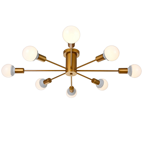 Люстра на штанге Natali Kovaltseva LOFT 75140/8C GOLD