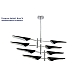 Подвесная люстра Crystal Lux Rafael SP8 Chrome