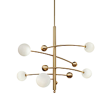 Люстра на штанге Delight Collection Globe Mobile 10215P/5 brass