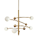 Люстра на штанге Delight Collection Globe Mobile 10215P/5 brass