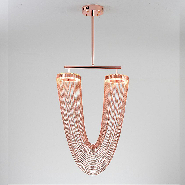 Люстра на штанге Delight Collection Otero 8608P copper