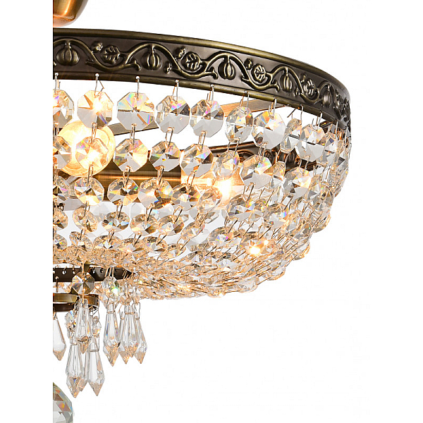Люстра на штанге Natali Kovaltseva ROCOCO 81407/4C ANTIQUE