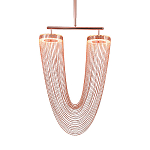 Люстра на штанге Delight Collection Otero 8608P copper