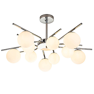 Люстра на штанге Escada Sphere 642/10P Silver