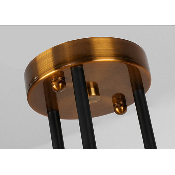 Люстра на штанге Delight Collection Bistro Globe 9389P/6 black/gold