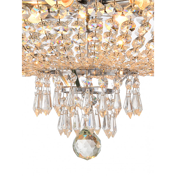 Люстра на штанге Natali Kovaltseva ROCOCO 81407/6C CHROME