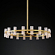 Люстра на штанге Delight Collection Arcachon KM1000P-36 brass