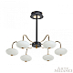 Потолочная светодиодная люстра Arte Milano Neapol73908 273908/6 BK/GD