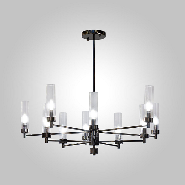 Люстра на штанге AM Group INDIGO SP10 PEARL BLACK