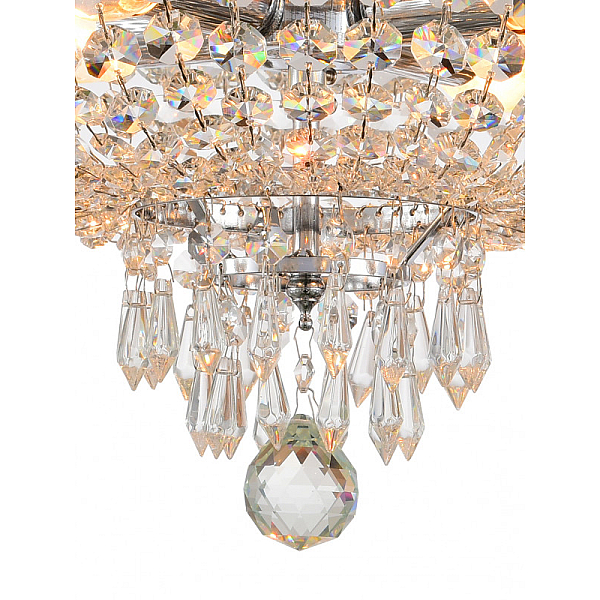 Люстра на штанге Natali Kovaltseva ROCOCO 81407/4C CHROME