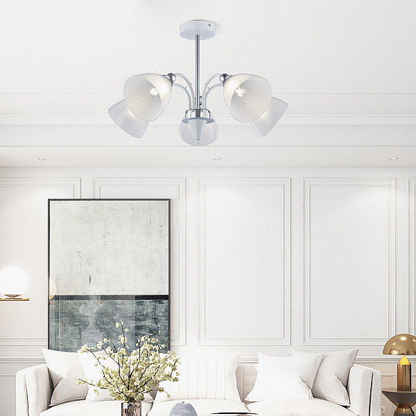 Люстра на штанге Arte Milano Napoli 326008/5 WH+CR