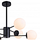 Люстра на штанге Natali Kovaltseva ALTO 75141/6C BLACK