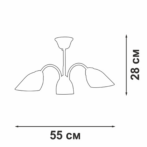 Потолочная люстра Vitaluce V3335-7/3PL