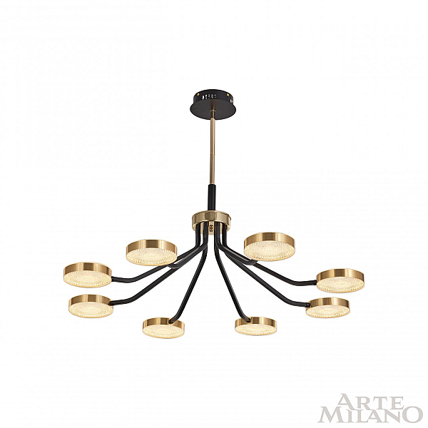 Люстра на штанге Arte Milano Ferrara 276079/8 BK/GD