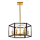 Подвесная люстра Lumina Deco Lorton LDP 1142-6 BK+MD