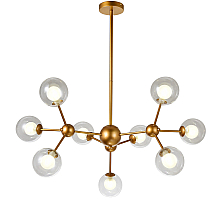 Люстра на штанге Natali Kovaltseva VENTI 81422/8C GOLD SATIN