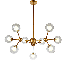 Люстра на штанге Natali Kovaltseva VENTI 81422/8C GOLD SATIN