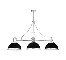 Подвесная люстра Lumina Deco Ettore LDP 710-3 BK+CHR