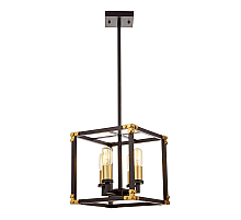 Подвесная люстра Lumina Deco Waldorf LDP 1140-4 BK+MD