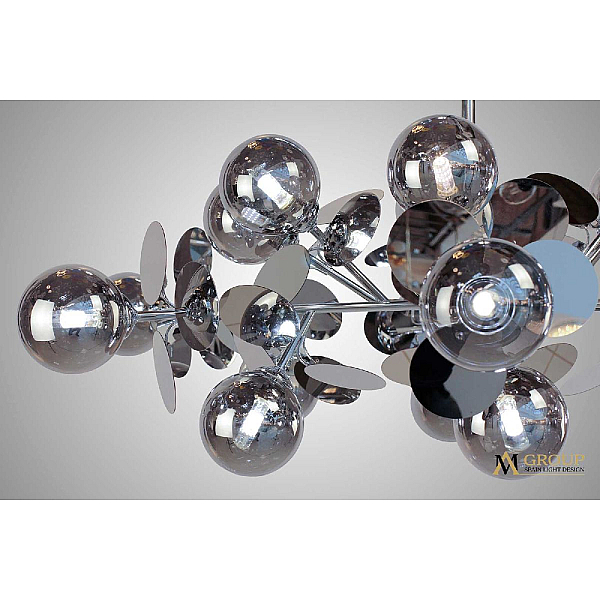 Люстра на штанге AM Group AM392 SP18 CHROM