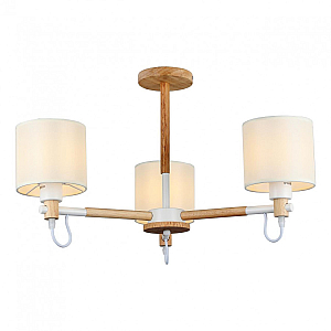 Люстра на штанге IMEX MD.19107-3-S-WOOD+WH