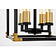 Подвесная люстра Lumina Deco Waldorf LDP 1140-4 BK+MD