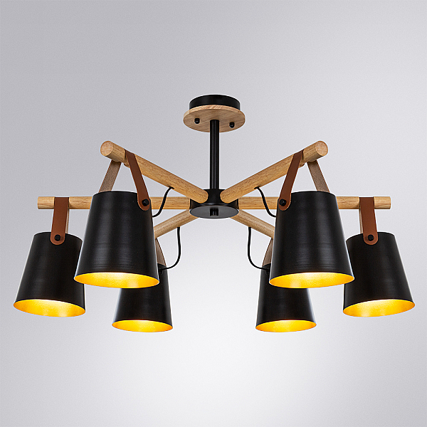 Потолочная люстра Arte Lamp THOMAS A7032PL-6BK