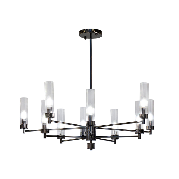 Люстра на штанге AM Group INDIGO SP10 PEARL BLACK