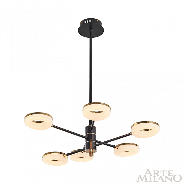 Люстра на штанге Arte Milano Ferrara 276699/6 BK/GD