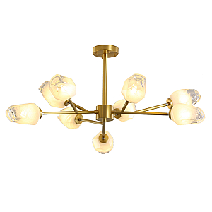 Люстра на штанге Delight Collection KM1245P-9 brass