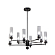 Люстра на штанге AM Group INDIGO SP8 PEARL BLACK